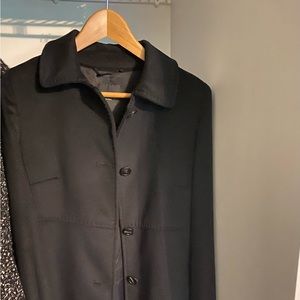 Max Mara weekend long black wool jacket, 38, US 10